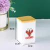 Porta Palillos de Bambú Personalizado con Logo, Tapa de Madera, Caja de Plástico para Palillos con Logo para Hoteles y Restaurantes