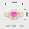 Joyería de aleación europea y americana accesorios diy doble colgante ojo de diablo taladro gota de aceite collar pulsera colgante venta al por mayor transfronteriza