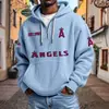 Ropa Nueva para Hombre Transfronteriza Amazon Más Vendido Bolsillo Múltiple Cremallera Nueva Sudadera con Capucha Comercio Exterior Sudadera de Moda Serie NFL