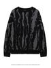 Moda Otoño e Invierno Marca Callejera Gama Alta Color Contraste Estilo Perezoso Lana Gruesa Tejido Coreano Top Suéter de Hombre Combinable