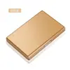 Portatarjetas de Metal Antirrobo y Antidesmagnetización Portátil para Hombres y Mujeres, Estuche de Tarjetas Compacto y Sencillo con Bloqueo RFID