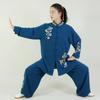 Uniforme Tai Chi Yucheng Modelo Nuevo 2026 Primavera, Verano, Otoño Uniforme de Práctica de Artes Marciales Estilo Chino Bordado de Nube Propicia Unisex