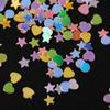 Flocos de neve coloridos multi-cor lantejoulas unha em forma especial de ouro e prata cor feita à mão DIY joias de floco de neve lantejoulas glitter atacado