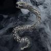 Pulsera Xiangxu Nuevo Dragón para Hombre Retro Tendencia Agresiva Pulsera para Hombre Plateada Quilla Viento Frío Sentido Avanzado Fábrica Directa