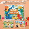 Iluminação Educação Infantil Cartoon Quiet Paste Book Brinquedos Educativos Infantis Pacote de Material Artesanal Repetidamente Colar Livro Livro Ocupado