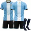 2026-27 Edición Especial Número 10 Messi Edición Conmemorativa de Retiro Camiseta Argentina Kit de Local Conjunto para Niños Uniforme de Fútbol