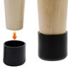 Taburete Doméstico Transfronterizo de Goma Negra, Mesa y Silla, Cubierta para Pies, Cubierta Redonda para Pies, Exterior, Hogar, Antideslizante, Duradera, Cubierta Protectora