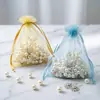 Bolsas de Muestra para Productos Cosméticos y de Cuidado de la Piel de Hilo de Perla, Empaques, Bolsas para Dulces de Boda, Bolsas de Organza al por Mayor de Fabricantes