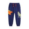 26 Novedad Otoño Pantalones Largos para Niños Estilo Europeo y Americano Pantalones para Niños Bordados de Dinosaurios Pantalones Deportivos de Algodón Tejido para Niños