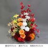 Boda Nueva Boda Auditorio Flecha Maceta Arte Floral Simulación Flor Colgante Camino de Flores Esquina de Flores Rojo Grande Utilería China