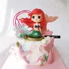 Adornos Decorativos para Pastel de Cumpleaños de Dibujos Animados de Sirena, Campana, Muñeca de Blancanieves, Figura de Cuento de Hadas, Arreglo para Hornear para Mujeres