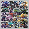 50 Adesivos de Caminhão Monstro, Bicicletas Bigfoot, Carros de Desenho Animado Graffiti Legais, Adesivos para Geladeira de Motocicleta, Decoração