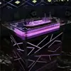 Juego de Sofá y Mesa de Café de Alta Gama para Salas de Fiesta, Salas Privadas, Bares, Cines, Clubes de Entretenimiento, Asientos en Booth en Forma de U y L