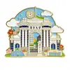 Imanes de Nevera de Acrílico de la Universidad de Tsinghua Hitos Creativos de la Ciudad Escuela Prestigiosa Souvenirs Culturales Regalos de Viaje de Pekín