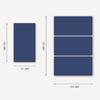 Etiqueta de color rectangular PVC adhesivo caja de cartón etiqueta marca de clasificación de color escrita a mano logo pasta