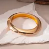Pulsera Abierta Ovalada Brillante Simple Transfronteriza Europea y Americana Pulsera de Lujo Ligero de Gama Alta Pulsera Personalizada de Nicho Exagerada