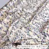 Tela Satinada Elástica de Seda de Morera Estampado Floral Tela Cero Tela para Vestido Cheongsam