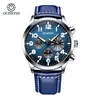 Reloj Augusten Nuevo a Estrenar Multifuncional de 6 Manecillas para Hombre Resistente al Agua, Venta al por Mayor Transfronteriza Moda Reloj de Cuarzo