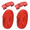 Hebilla de Cordón Elástico Perezoso de 8 mm Sin Atar Cordón de Zapato Elástico de 8 mm de Ancho para Hombres y Niños Sujetador Sin Atar