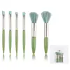 Versión Mini Transfronteriza de Set de Maquillaje de 6 Piezas, Pincel para Sombras de Ojos de Cerdas Suaves, Pincel para Rubor, Herramientas de Belleza Portátiles para Principiantes