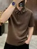 Venta al por mayor del fabricante Verano Nuevo Estilo Estilo Old Money Diseño Solapa Manga Corta Moda Versátil Casual Simple Camisa Polo para Hombres