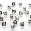 Cuentas cuadradas de cristal multifacético de 8 mm, cuentas de azúcar sueltas, accesorios de joyería DIY hechos a mano con agujeros