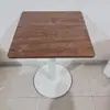 Mesa de Jantar Quadrada Branca Simples Moderna para Casa Apartamento Pequeno Loja de Chá com Leite Cafeteria Recepção de Negociação Varanda Mesa Redonda