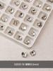 Venda quente de jóias de unhas de diamante transparente Super Flash torto coração machado Diamante gota de água gordura quadrado borboleta diamante branco acessórios de unhas atacado