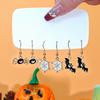 Aretes de Halloween Nuevo Hot-Selling Fantasma Diablo Calabaza Goteo de Aceite Femenino Personalizado Creativo Placa de Acetato Fantasma Set de Varias Piezas