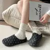 Mules sin cordones de lunares para mujer, nuevo estilo otoño 2026, suela plana estilo Birkenstock, cómodos y fáciles de usar