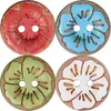 Flores de Primavera Azul Creativo Retro Estético Versátil Simple Accesorio de Alta Gama Botones para Camisa Chaqueta