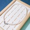 Sun Cloud novo colar de anel cheio de pérolas artificiais elegante simples colar curto suave Pingente banhado a ouro embutido em diamante