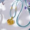 Venta al por mayor del Colgante Candado de la Felicidad y la Paz de Oro Arena del Mismo Estilo de Gold Store, Collar Candado de Longevidad y Riqueza Herencia Ancestral