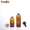 Botella de vidrio con gotero Teamy de 20-60 ml, botella de esencia, botella de esencia, botella de líquido, botellas de cosméticos.