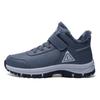 Zapatos de algodón de invierno para hombres y mujeres, cálidos, para caminar, tipo bota alta, de terciopelo, para exteriores, para la nieve, zapatos para mediana edad, MX20501