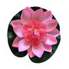 10cm Flor de Loto Simulada Flor Falsa Decoración para Estanque de Peces Flor Inmortal Flor Artificial Nenúfar Loto Falso Flor Seca Venta al Por Mayor