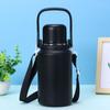 Copo Térmico Simples de Aço Inoxidável 30oz Grande Capacidade Copo de Água Copo de Chá Alça Bule Esportivo Portátil