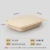 Saizhuo lonchera biodegradable lonchera desechable tazón de almidón de maíz caja para llevar lonchera con tapa