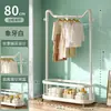 Perchero estilo Dopamina, perchero simple de pie, móvil con ruedas, perchero engrosado para dormitorios estudiantiles