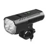 Buzina de Bicicleta Nova Transfronteiriça Farol 4*t6 Grande Capacidade com Display Elétrico Power Bank Multifuncional Luz para Ciclismo ao Ar Livre