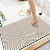 Alfombrilla de baño de barro de diatomeas, alfombrilla absorbente para baño, alfombrilla para puerta de habitación, lavable, de secado rápido, resistente al desgaste