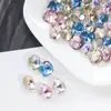 Decoración de Uñas Cuadradas Gruesas de Moda Diamante Deslumbrante Nido de Pájaro Corte Fondo Puntiagudo Cuadrado Irregular Pedrería para Uñas