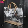 Bolsa de Ombro Feminina 2023 Nova Chegada Estilo Coreano Tendência Versátil Bolsa Transparente Bolsa de Mão de Grande Capacidade