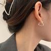 Pendientes de plata de ley 925 para mujer, 2024, nuevos, sencillos, ligeros, de lujo, con diseño de nicho, pendientes de perforación de oreja personalizados de alta calidad.