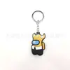 Llavero de Silicona Personalizado Lindo de Among Us Colgante Periférico del Juego del Hombre Lobo Espacial