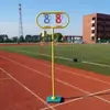 Cronómetro de Piso para Lap Timer Campana de Cronometraje para Árbitro Campana de Latón para Línea de Meta con Ruedas Placa de Marcación Campana de Latón