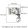 Colgante de cuenta con forma de corazón vintage de plata pura s925 con borlas, accesorio de plata para ensartar y hacer bisutería DIY