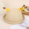 Sombrero de Pescador Nuevo de Verano para Niños Transpirable Ala Curva Sombrilla de Sol para Bebé en la Playa Sombrero de Oso de Dibujos Animados de Alto Valor
