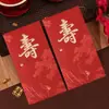 Sobres Rojos para Recién Casados con Palabras Felices, Paquetes Rojos Creativos para Compromiso y Boda, Bolsas de Sobres Rojos para Boda al por Mayor