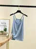 Camisole Versátil de Modal para Mulheres, Sexy e Ajustada ao Corpo, Roupa Íntima Fina de Seda de Gelo, Camisole de Gola Redonda
